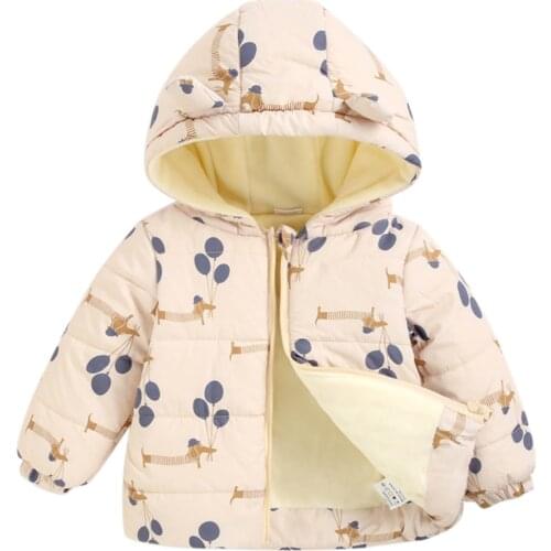 Baby Girl Clothes Winter Warm Down Fur Coat New Boy Girl Wool Outerwear Zipper Fur Padded Jacket Thickened Quilted Toddler Baby