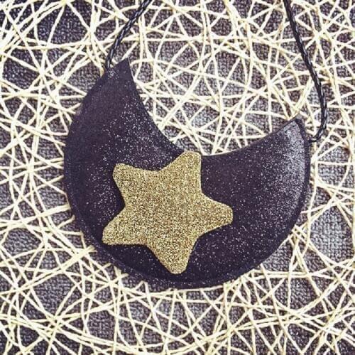 Baby Girls PU Leather Princess Moon Coin Purse Wallet Mini Handbag Crossbody Money Bag Carteira Feminina Small Pouch