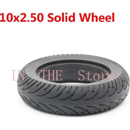 10x2.50 Tubeless Wheel Tyres Solid Tyre Inflation Electric Scooter Tires for 8/10 Inch Electric Scooter Accessory