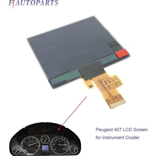 For Peugeot 407 407SW HDI Couple Instrument Cluster LCD Screen Display Replacement Dashboard Display Pixel Repair