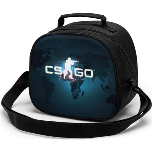 Cs Go Childrens meal bag Travel Picnic Handbag Cs GoFunctional Pattern bento lunch bags For Women Kids