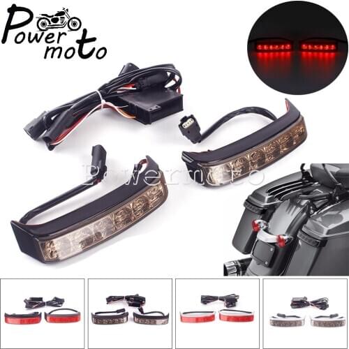 Motorcycle LED Stop Turn Signals Saddlebag Taillight For Harley Touring Road King Road Electra Street Glide CVO Ultra Limited
