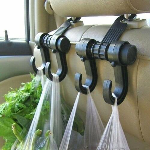 Universal Car Truck Suv Seat Back Hanger 6kg Holder Organizer Hook Headrest Black