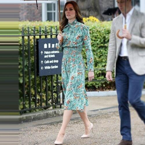 See Orange Kate Sprint Spring Dress Women Long Sleeve Dress Bow knot O-Neck Casual Office dress For Lady SO4425 SO4425