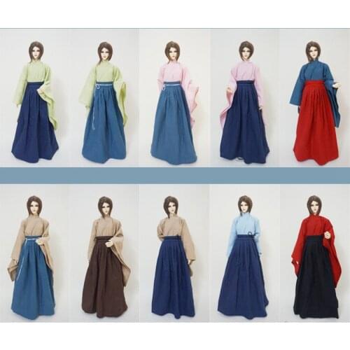 1/4 1/3 BJD Clothes Ancient Costume Samurai Outfits Chinese Hanfu For BJD/SD MSD SD13 ID75 Strong Uncle Doll Accessories C1157H