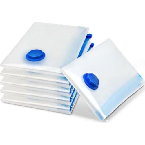 Travel Supplies Transparent Vacuum Storage Bag Foldable Save Space 40*60/50*70/60*80/100*80CM Plastic 1Pcs Home Organizer