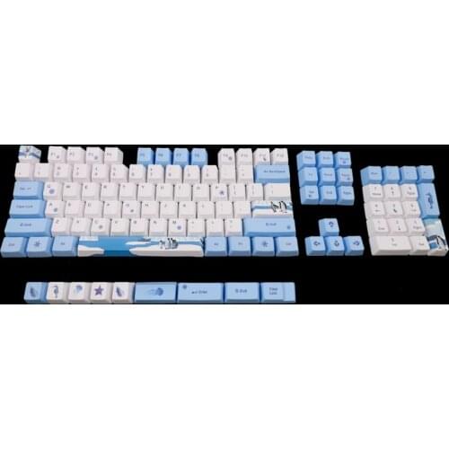 113 Keys Antarctic Penguin OEM PBT Dye-Sublimation Mechanical Keyboard Keycaps