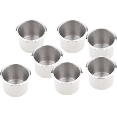 8pcs 2.68 inch Drink Bottle Cup Beverage Holder Support Base Recessed Mount RV Boat