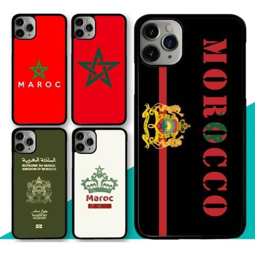 Morocco Flag Coat Of Arms Case For iPhone 7 8 Plus XR X XS MAX 11 12 Pro Max mini 5S 6S SE 2020 Cover Coque