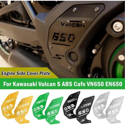 CNC Aluminum Right Left Engine Decoration Cover Side Guard Plate For Kawasaki Vulcan VN 650 VN650 Cover 2015 2016 2017 2018 2019