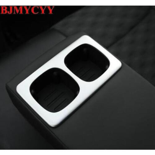 BJMYCYY Stainless steel decoration frame for automobile rear drainage cup frame For Nissan Qashqai J11 2016-2018