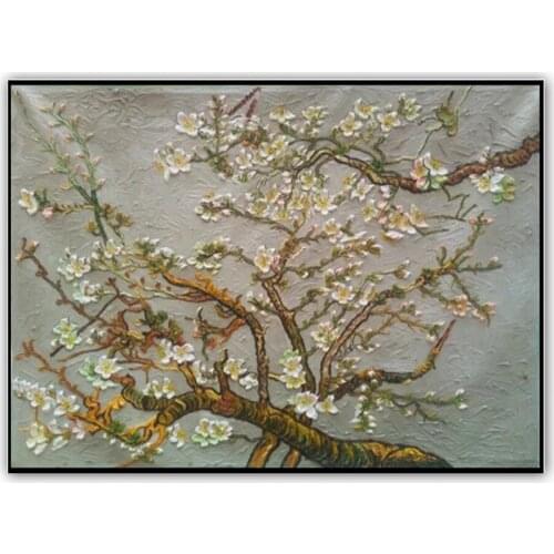 Oil Painting Van gogh painting famous apricot flowers 100% Hand painted world famous paintings 2020061806