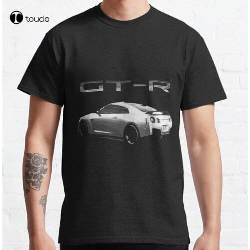 Gtr Silver Gt-R Classic T-Shirt Cotton Tee Shirt