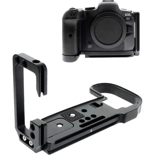 L Shaped Mounting Quick Release Plate for Canon EOS R5 R6 Camera Anti Scratch Vertical Hand Grip Holder Bracket Accessories