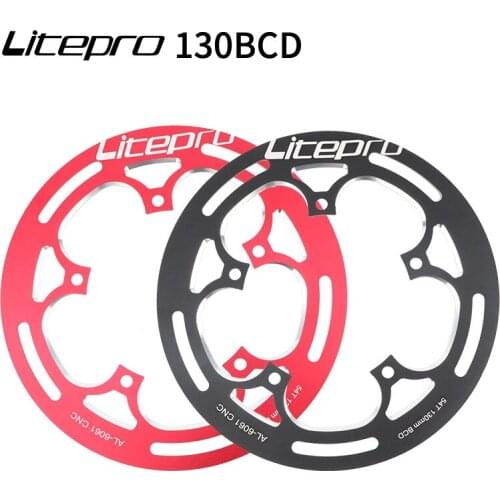 LITEPRO Bike Chain Wheel Guard 130BCD 52/54T Single Speed Chainring Aluminum Alloy Protection Cover Iamok Bicycle Parts