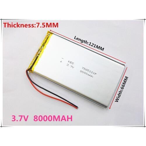 Best battery brand 3.7 V lithium polymer battery 8000 mah rechargeable batteries treasure navigation tablet phone