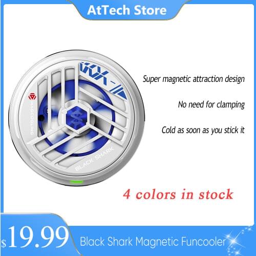 Black Shark 4 Magnetic Funcooler for iPhone 12,iPhone 12 Pro Max Magsafe Series Adsorption Fan Cooler Phone Gaming Accessories