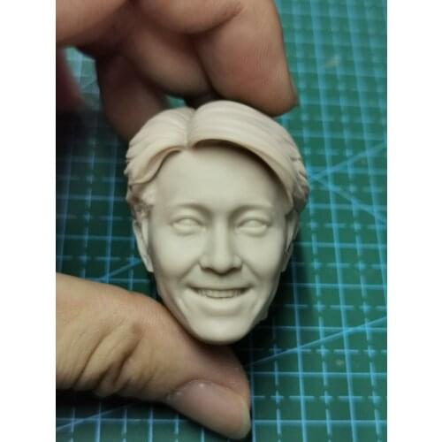 1/6 Scale Comedy King Male Actor Stephen Chow Unpainted Head for Gifts
