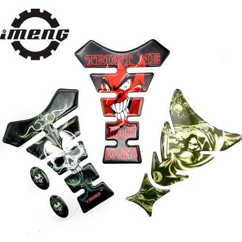 Motorcycle Stickers For drz 400 yamaha ybr 125 ducati scrambler kawasaki er6n ktm duke 3D Thick Fuel Cover Tank Pad Protect