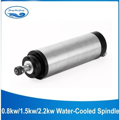 1.5kw/2.2kw Water-Cooled Spindle Motor 2200W Water Cooling 80mm ER20 CNC Motor Engraving Milling Spindle
