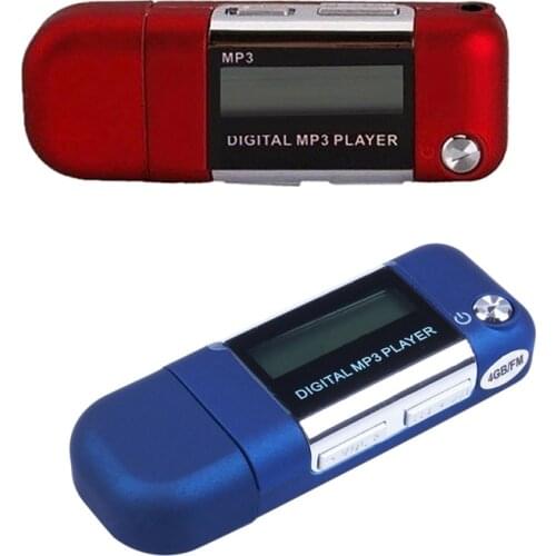Mp3 Player 4GB U Disk Music Player Supports Replaceable AAA Battery, Recording