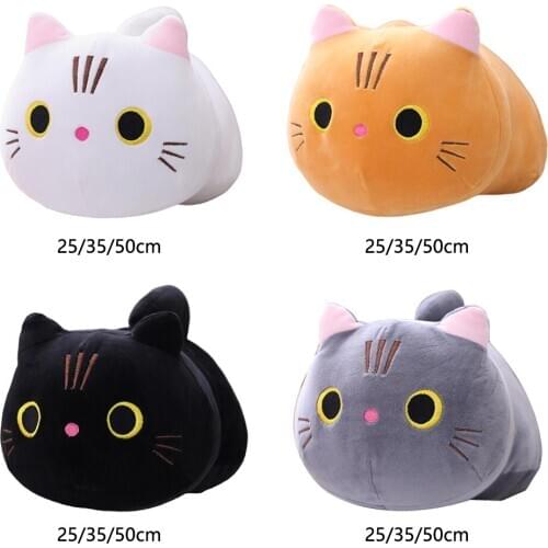Soft Cat Plush Toy Sofa Hugging Pillow Cushion Padded Childrens Room Decor