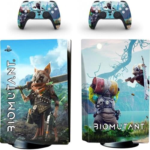 Tant PS5 Disc Edition Skin Sticker for Playstation 5 Console & 2 Controllers Decal Vinyl Protective Skins Style 1
