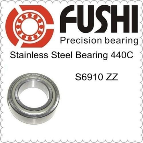S6910ZZ Bearing 50*72*12 mm ( 5PCS ) ABEC-1 440C S 6910 Z ZZ S6910 Stainless Steel S6910Z Ball Bearings