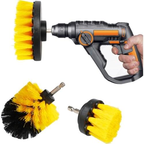 Drill Brush All Purpose Cleaner Scrubbing Brushes for Bathroom Surface Grout Tile Tub Shower Kitchen Auto Care Cleaning Tools