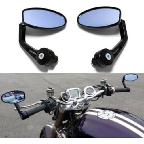 Ting Ao Motorcycle 7/8"Handlebar Bar End Rear View Mirrors For Cafe racer Street Speed Triple Dossy