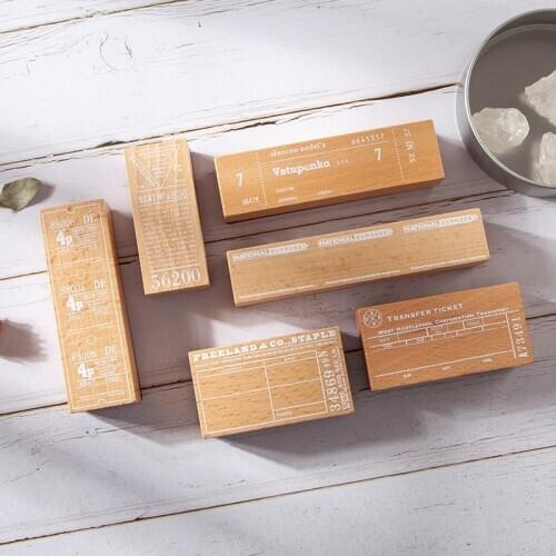 Vintage Manuscript 1pc Stamp Decoration Stationery Crafts Scrapbooking Stamps Journalling Cards Sets