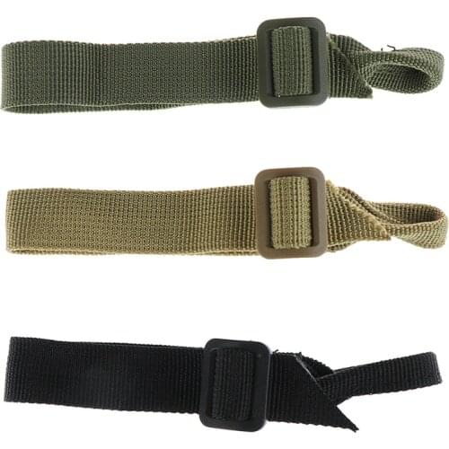 Military Tactical Nylon Cable Tie BB Hang Buckle Tie Scar Single Point Backpack P90 M4 Connection Buckle Hunting Accessories