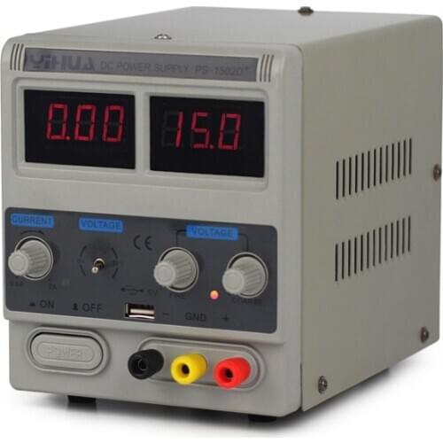 YIHUA1502D+ communication maintenance power supply 15V 2A mobile phone DC power supply USB output power supply 220V