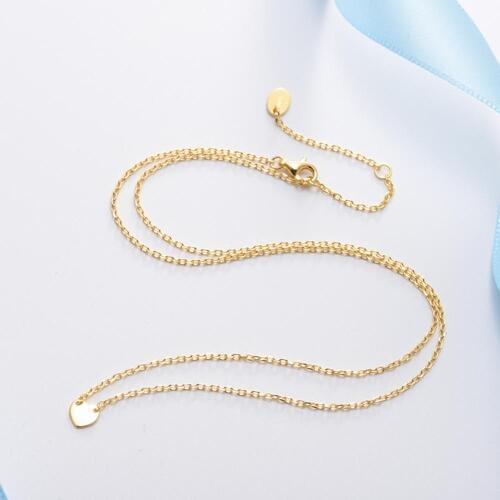 925 Sterling Silver Jewel Female Gold Heart Pendent Necklaces for Women 2019 Statement Accessories Christmas Birthday Gifts