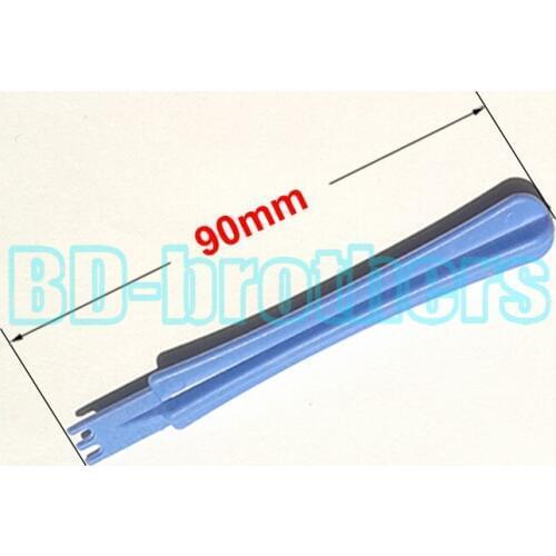 90mm Notched Blue Plastic Trident Pry Tool, Prying Tools Crowbar Opening Tools Open Shell Repair for Cell Phone 3000pcs/lot