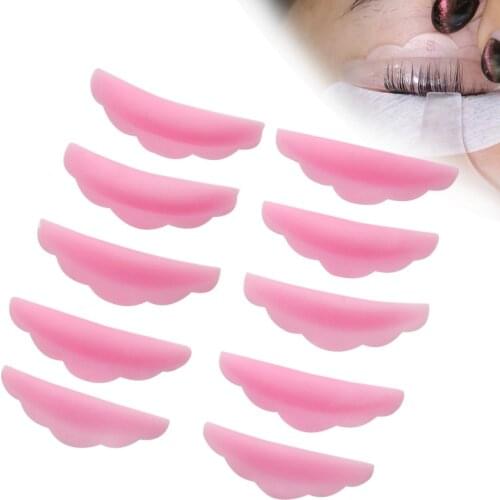 5Pairs Silicone Eyelash Perm Pad Eye Lash Extension Lift Perming Rods Eyelashes Lift Curlers Curl Shields Pads