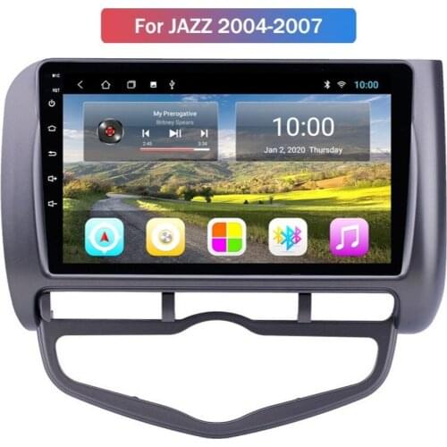 Android 10.0 System Quard Core 2G+32G WIFI HD 1024*600 Car GPS Nagavition For Honda JAZZ 2004-2007 Car Radio Player
