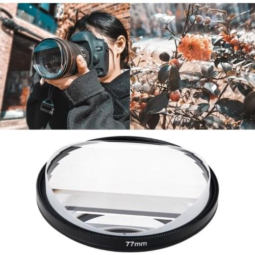 77mm Linear Prism Filter Kaleidoscope Prism Variable Number Of Shooting Objects Gourmet Effect Wedding Slr M89B
