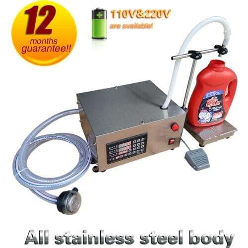 Free shipping Liquid filling machine 110v 220v single head weighing and filling machine for alcohol, soy sauce, beverages