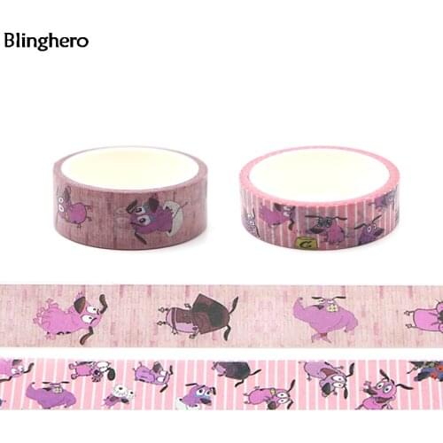 Blinghero Dog 15mmX5m Funny Washi Tape DIY Masking Tape Adhesive Tapes Cartoon Tapes Decal BH0031