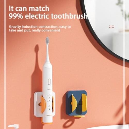 Gravity Induction Electric Toothbrush Holder Colorful Toothbruh Storage Rack Free Punching Toothpaste Holder Bathroom Supplies