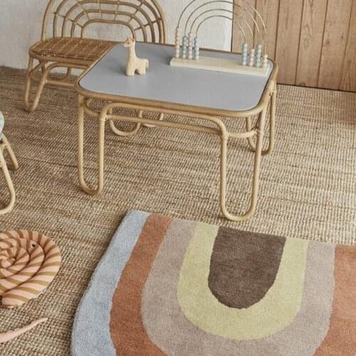 Baby Play Mat Crawling Carpet Kids Room Floor Rug Rainbow Game Pad Playmat Children Bedroom Nursery Decoration 87HD