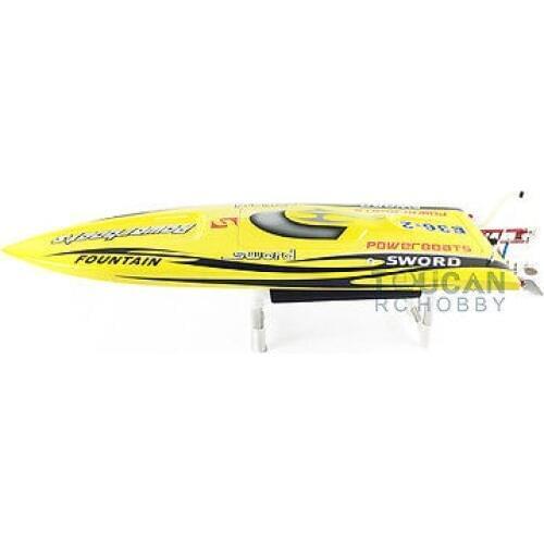 E36 PNP Sword Fiber Glass Racing Speed RC Boat W/1750kv Brushless Motor/120A ESC/Servo Boat Yellow TH02651