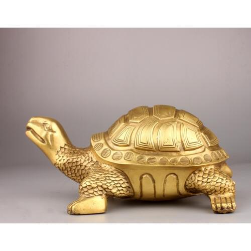 Feng Shui Turtle Statue Money Wealth Luck Tortoise Figurine Home Desktop Office Decoration Gift
