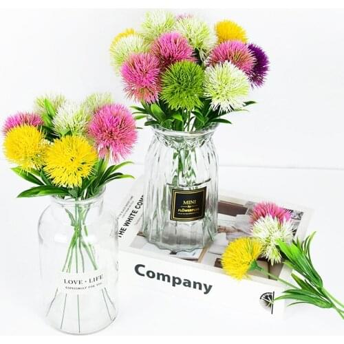5/10 Pieces Artificial Dandelion Plastic Flower Simulation Plant For Home Decor Wedding Bridal Accessories Artificial Flowers