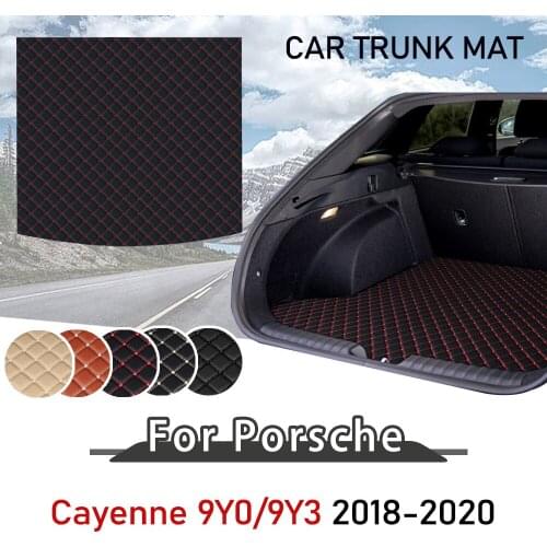 Mat for Porsche Cayenne 9Yd 9Y3 2018 2019 2020 Trunk Floor Mats Cargo Liner Boot Pad The Boot Mat Car Boot Liner Compartment