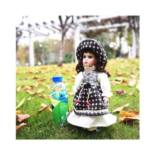 30cm Vintage Retro Porcelain Palace Girl Doll Home Decoration Antique Ornaments Christmas Gift