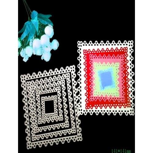 Square lace background Metal Cutting Dies for DIY Scrapbooking Album Paper Cards Decorative Crafts Embossing Die Cuts