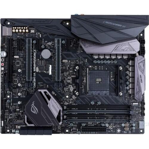 ASUS ROG CROSSHAIR VI HERO motherboard Socket AM4 DDR4 USB2.0 USB3.0 USB3.1 SATA3 64GB X370 used desktop motherboard