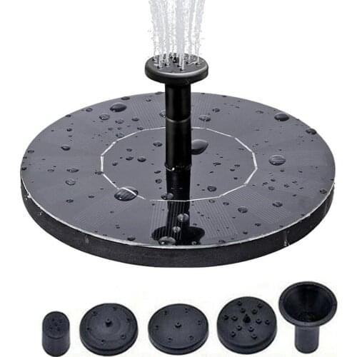 Mini Solar Powered Fountain Garden Pool Pond Solar Panel Floating Fountain Garden Decoration Water Fountain Drop Shipping